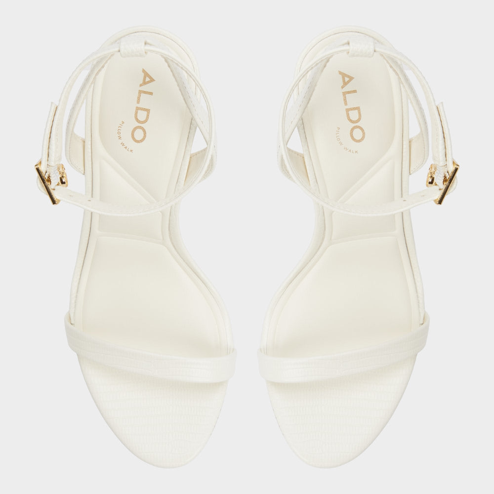 Aldo Maristou-xt White Women's Heeled sandals - Strappy heeled sandal, Stiletto heel White