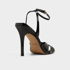Aldo Meteora in Black - Strappy heeled sandal, Stiletto heel Black