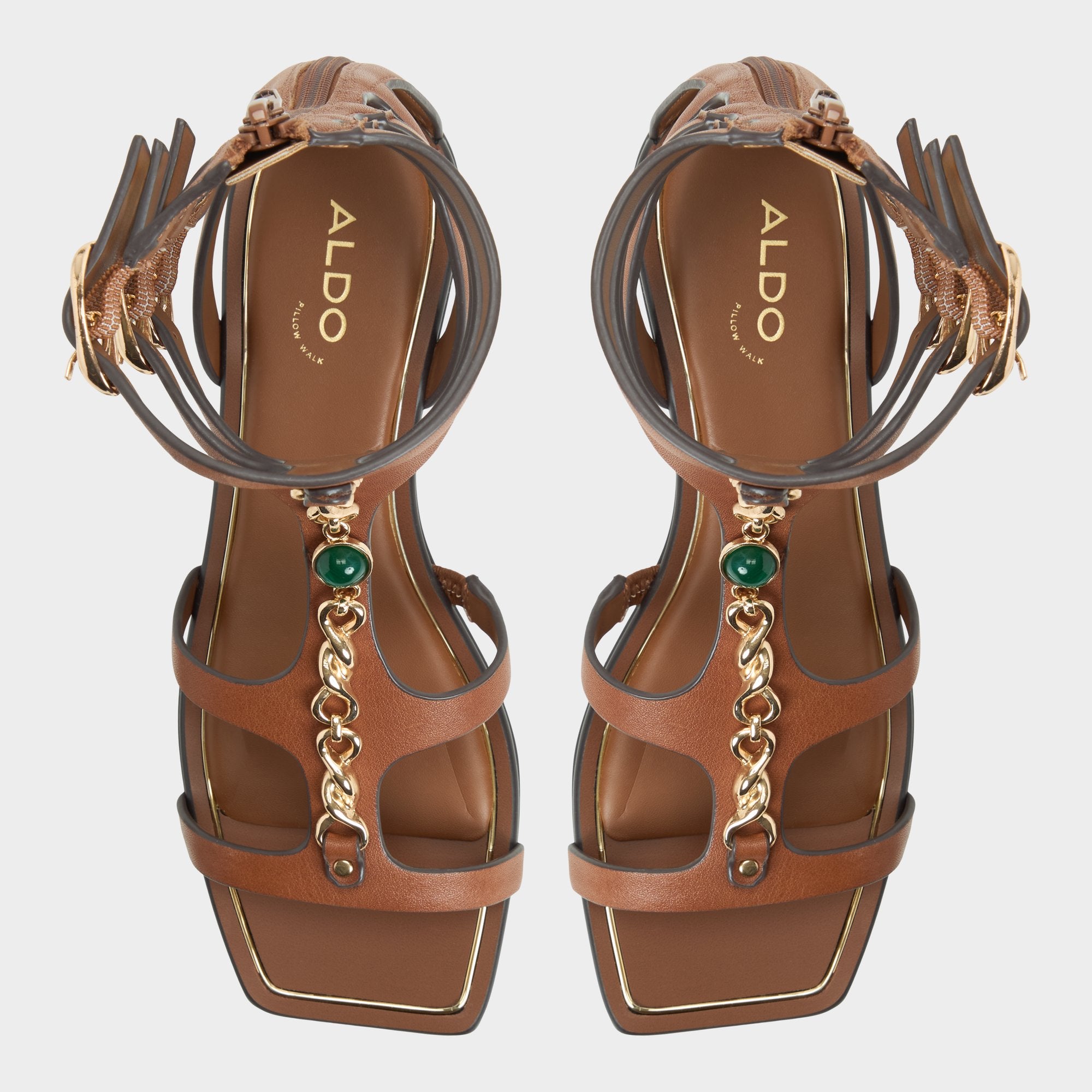 Aldo Marisea in Medium Brown - Gladiator sandal Medium brown