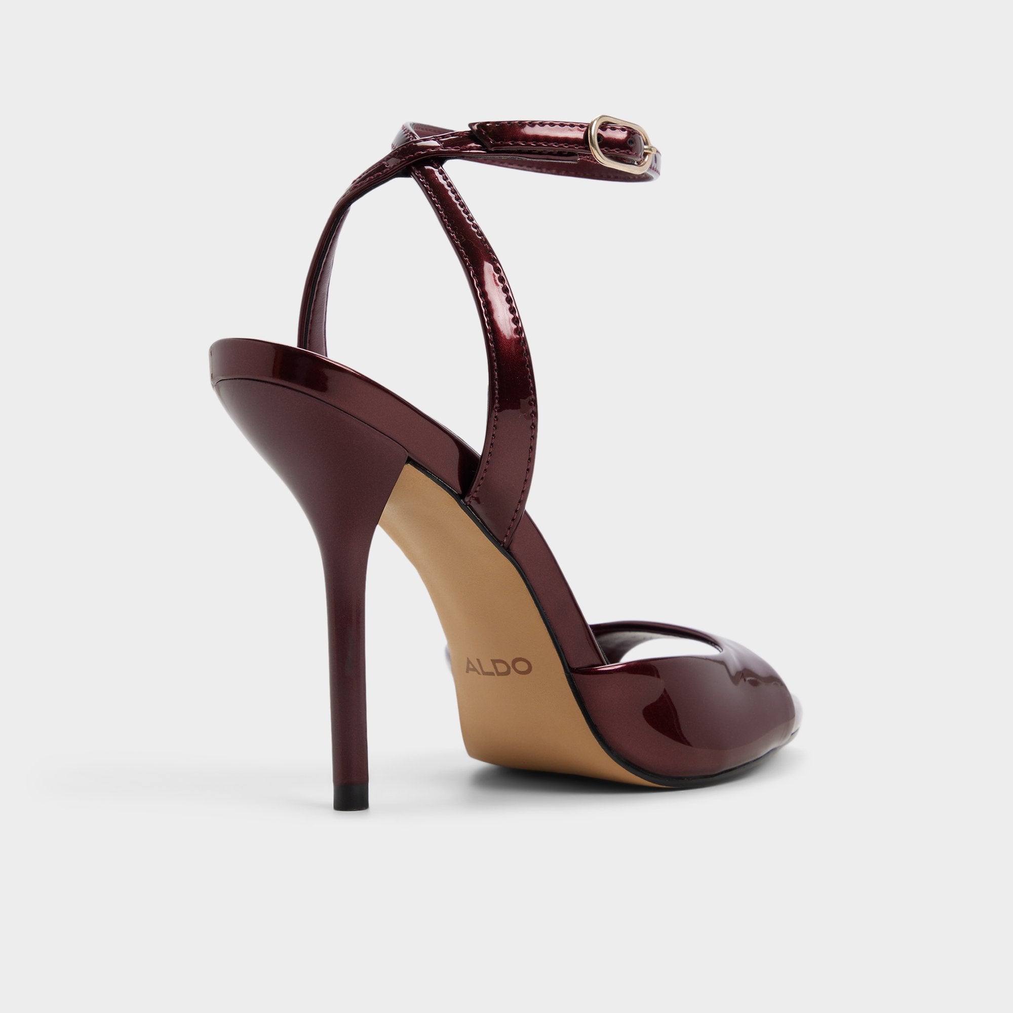Aldo Forevermore in Medium Red - Strappy heeled sandal, Stiletto heel Medium red