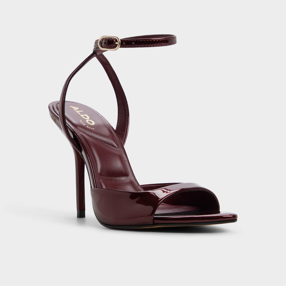 Aldo Forevermore in Medium Red - Strappy heeled sandal, Stiletto heel Medium red