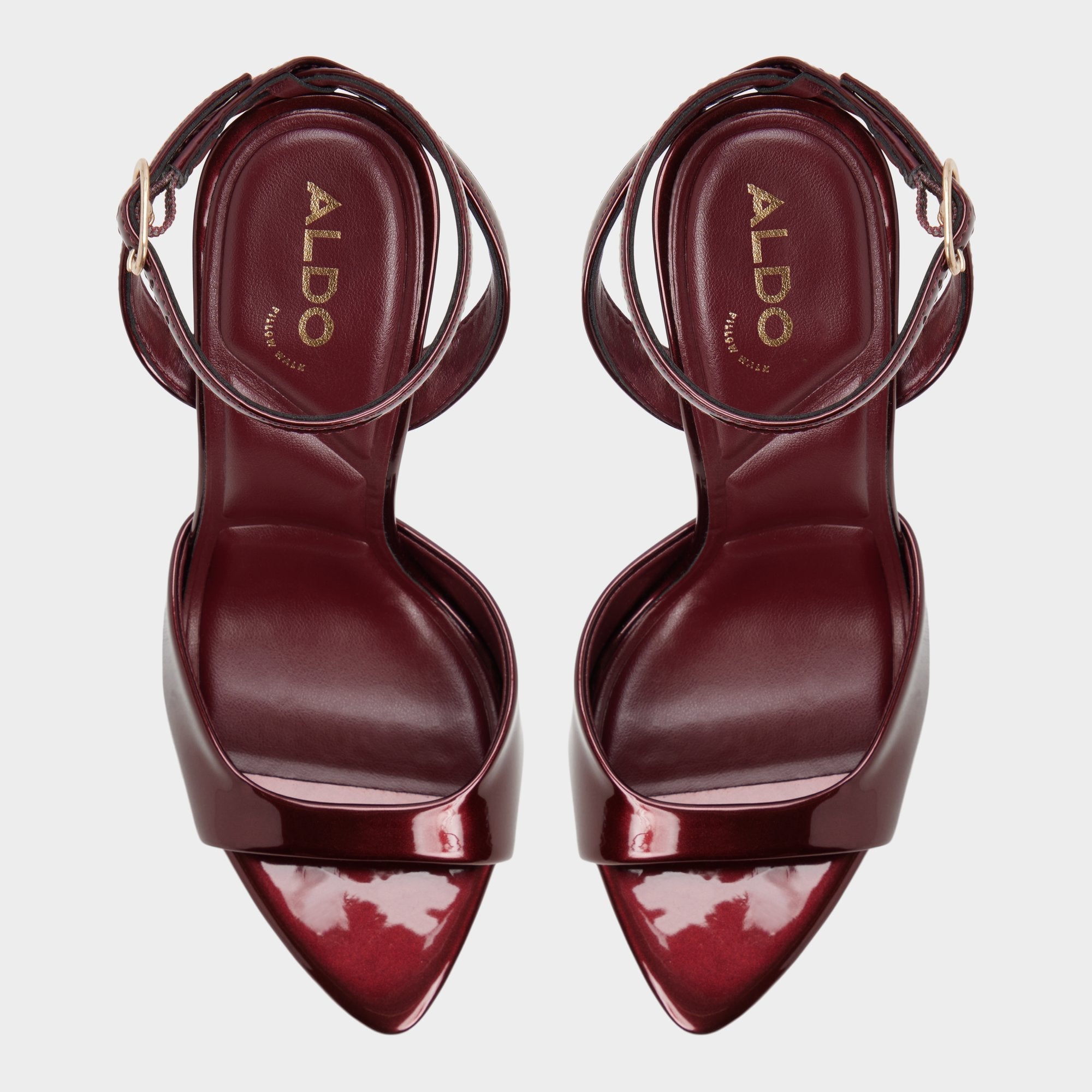 Aldo Forevermore in Medium Red - Strappy heeled sandal, Stiletto heel Medium red
