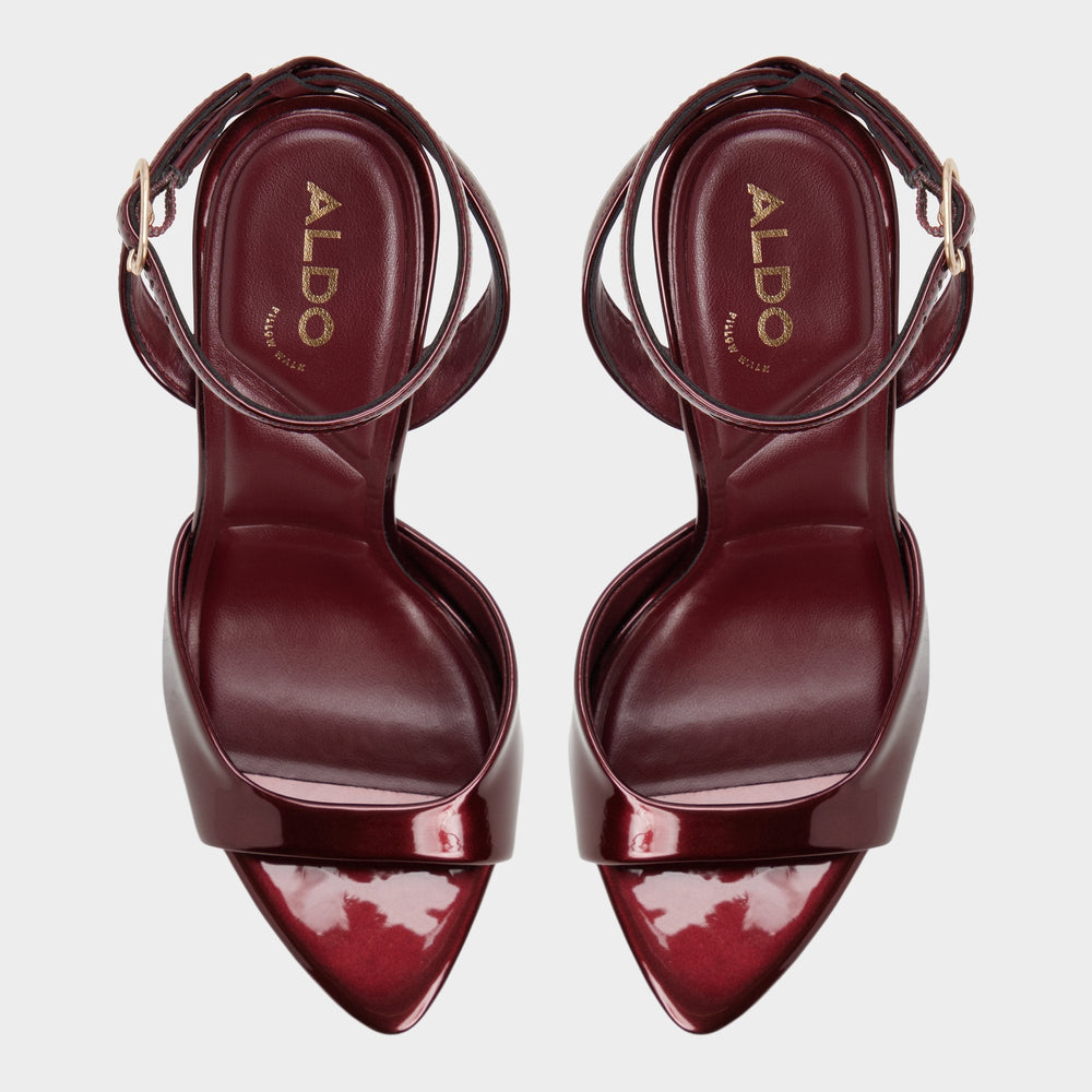 Aldo Forevermore in Medium Red - Strappy heeled sandal, Stiletto heel Medium red