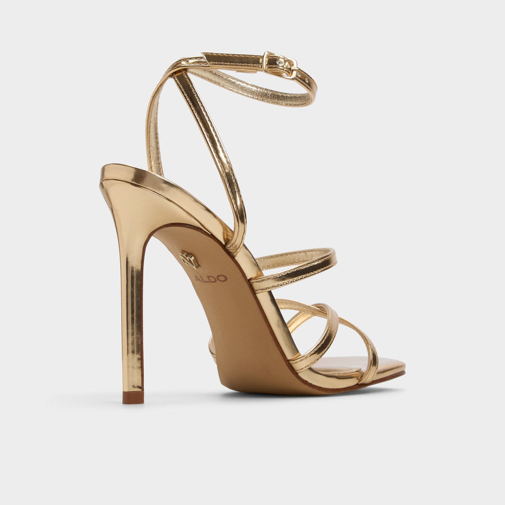 Aldo Galoi Gold Women's Iridescent metallics - Strappy heeled sandal Gold