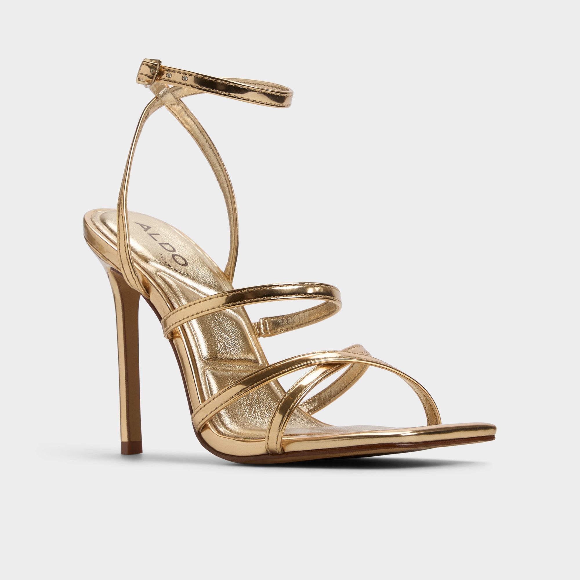 Aldo Galoi Gold Women's Iridescent metallics - Strappy heeled sandal Gold