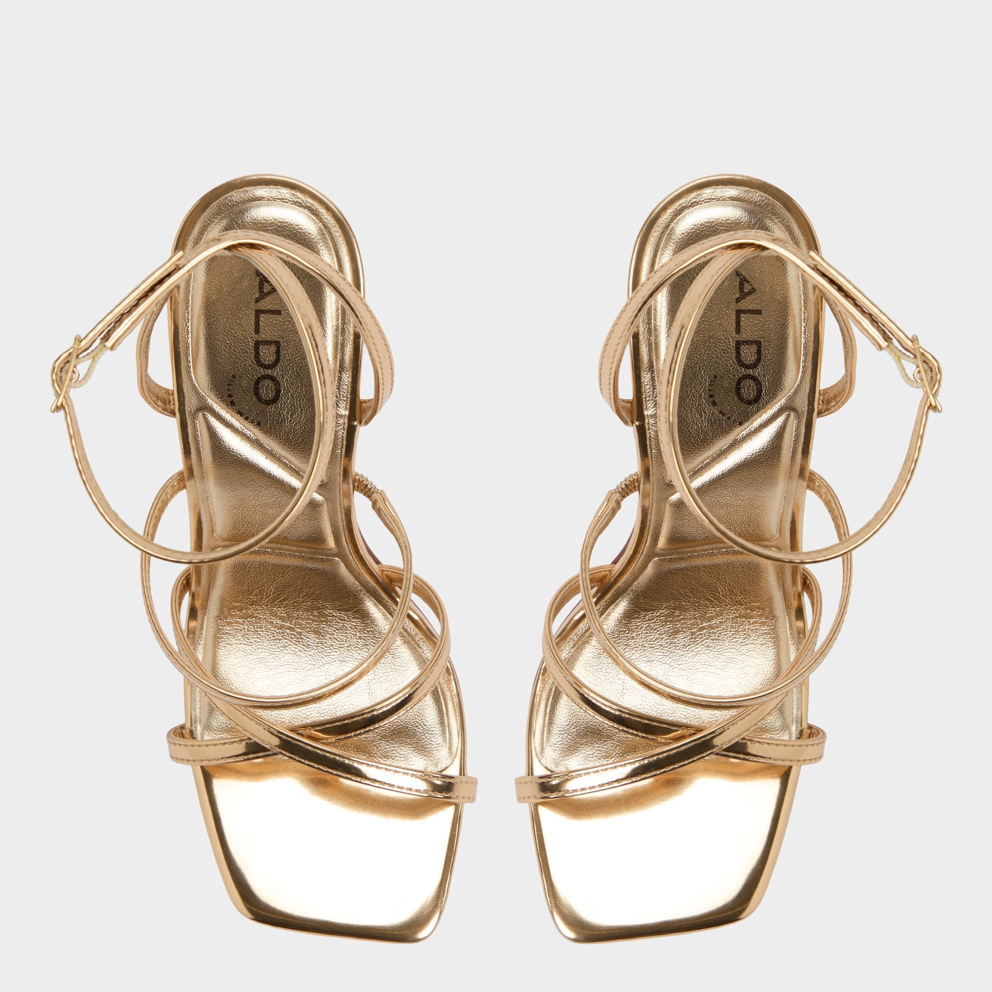 Aldo Galoi Gold Women's Iridescent metallics - Strappy heeled sandal Gold