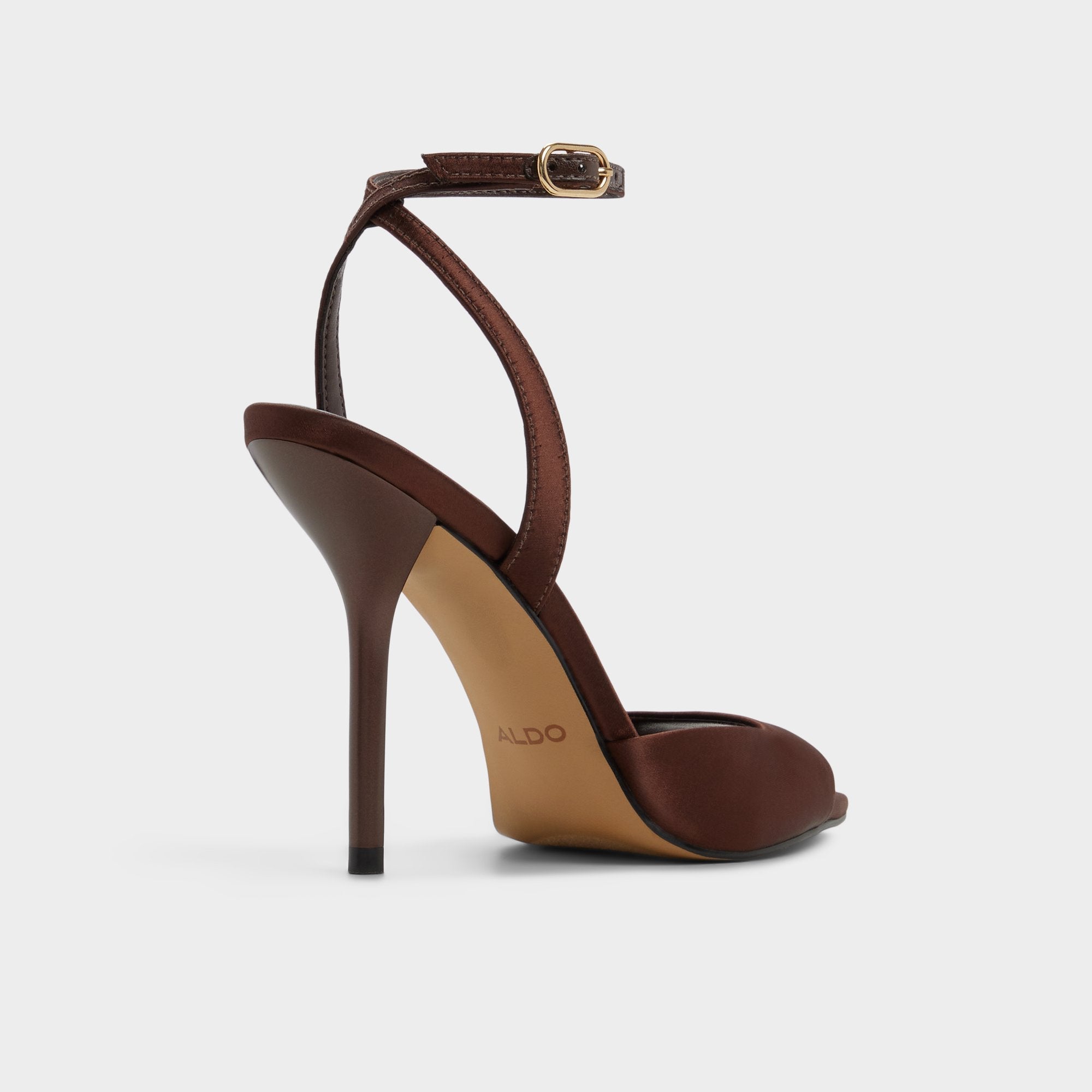 Aldo Forevermore in Dark Brown 14154135 - Strappy heeled sandal, Stiletto heel Dark brown