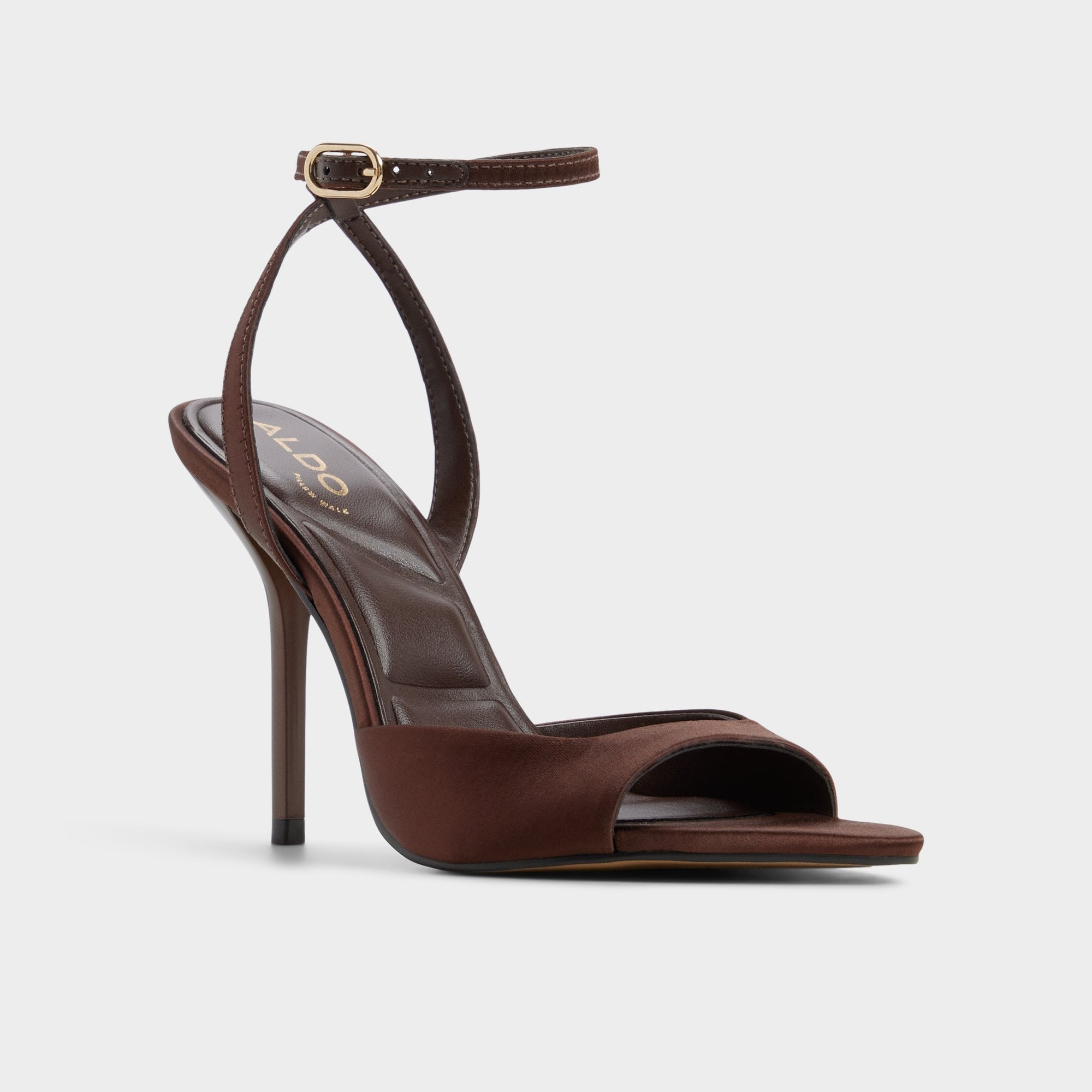Aldo Forevermore in Dark Brown 14154135 - Strappy heeled sandal, Stiletto heel Dark brown
