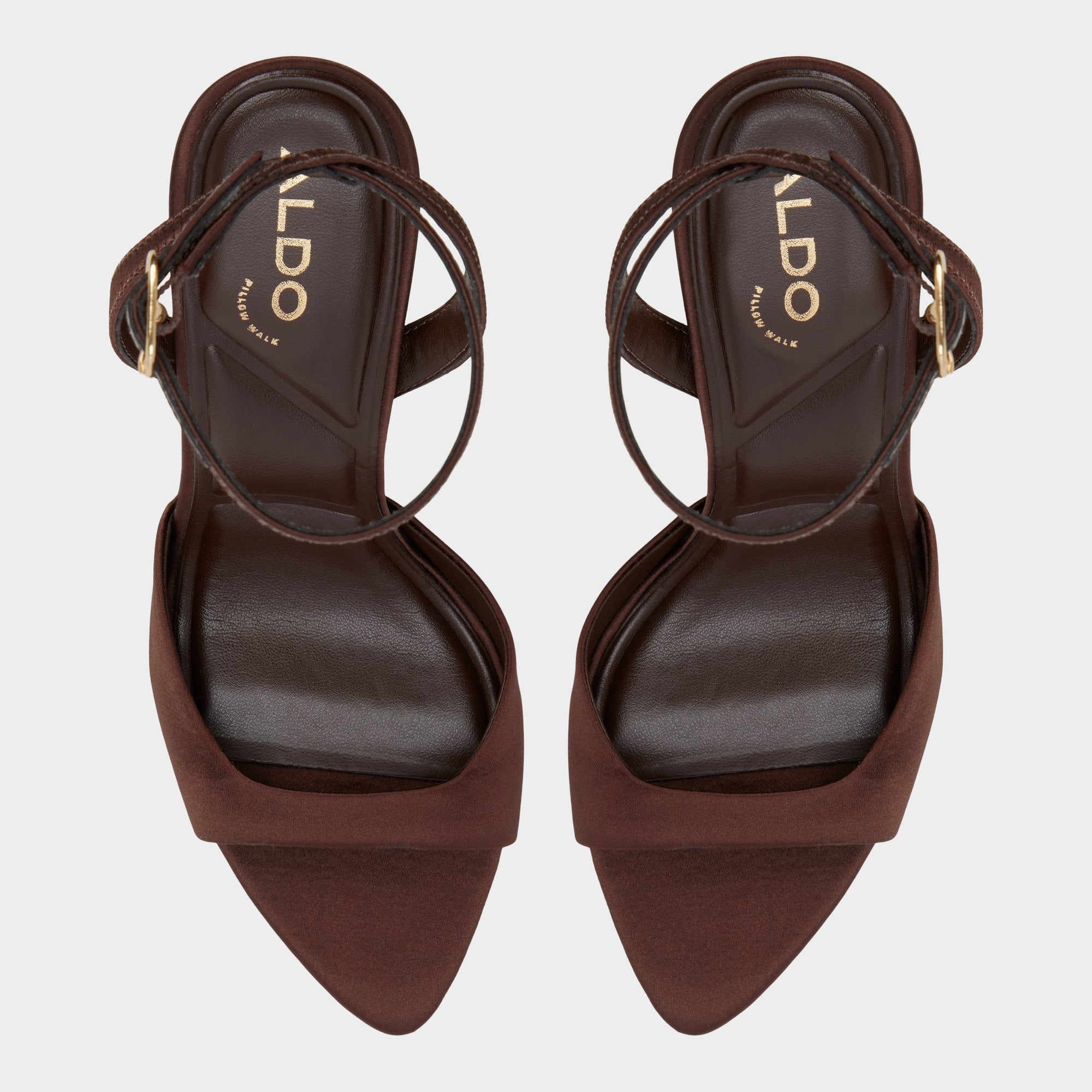 Aldo Forevermore in Dark Brown 14154135 - Strappy heeled sandal, Stiletto heel Dark brown