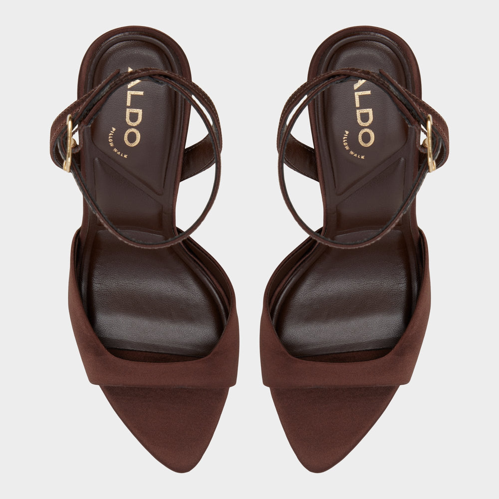 Aldo Forevermore in Dark Brown 14154135 - Strappy heeled sandal, Stiletto heel Dark brown