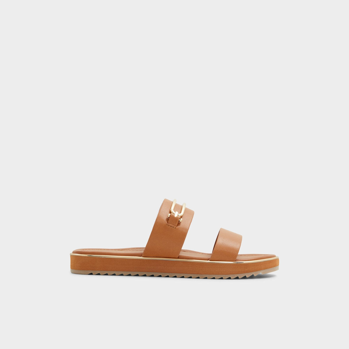 Aldo Lagoon Other Brown Women's Flats - Strappy flat sandal, Footbed sandal Other brown