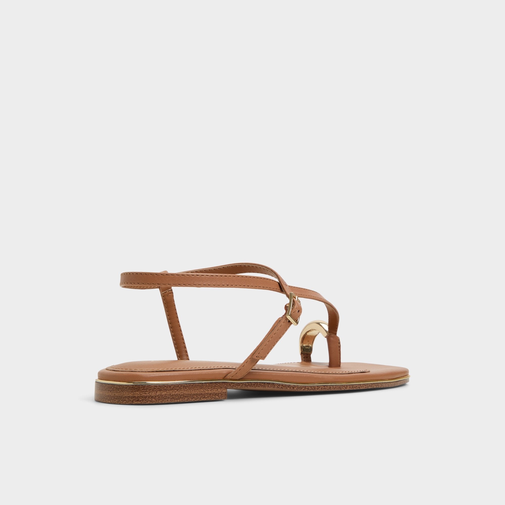 Aldo Jomalina Medium Brown Women's Flats - Strappy flat sandal Medium Brown