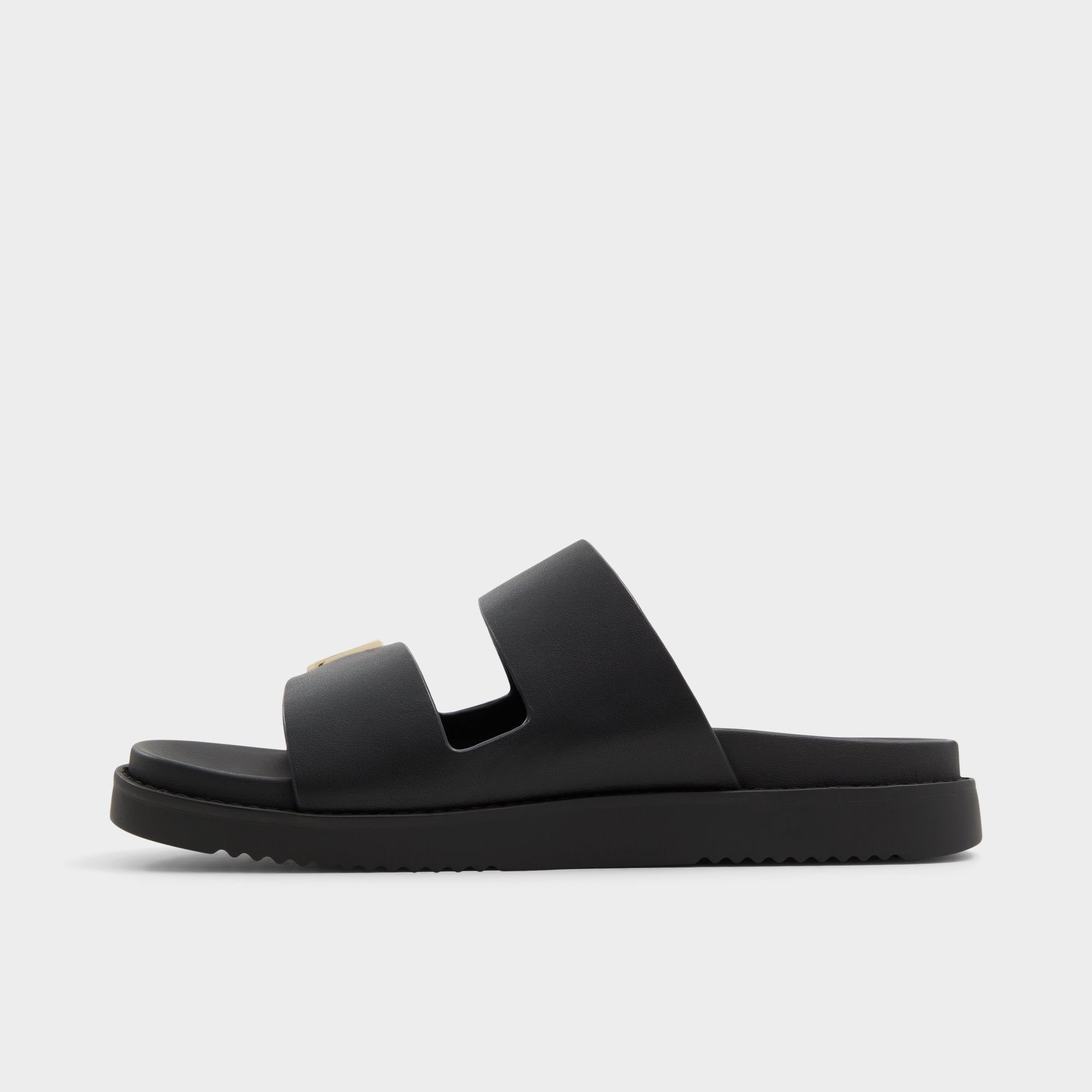 Aldo Alessie Black Women's Footbed sandals - Footbed sandal, Footbed sandal Black