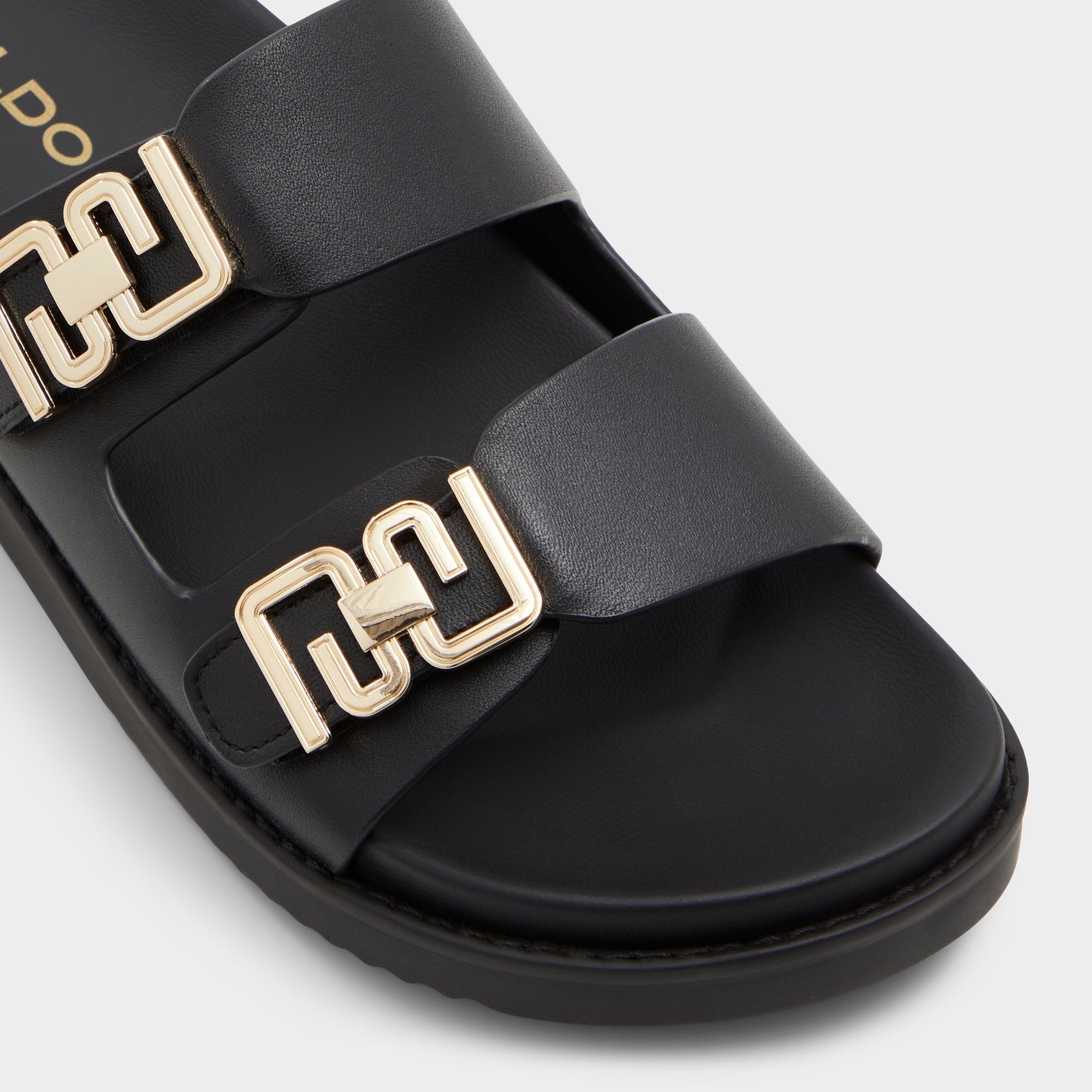 Aldo Alessie Black Women's Footbed sandals - Footbed sandal, Footbed sandal Black