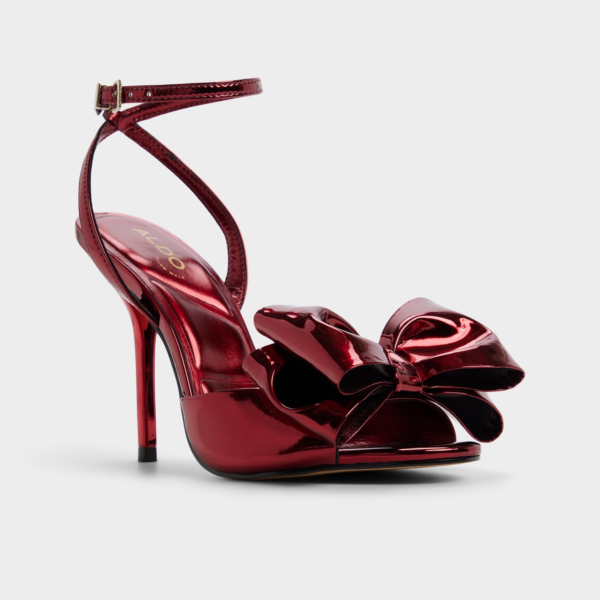 Aldo Tinsletta in Medium Red - Heeled sandal, Stiletto heel Medium red