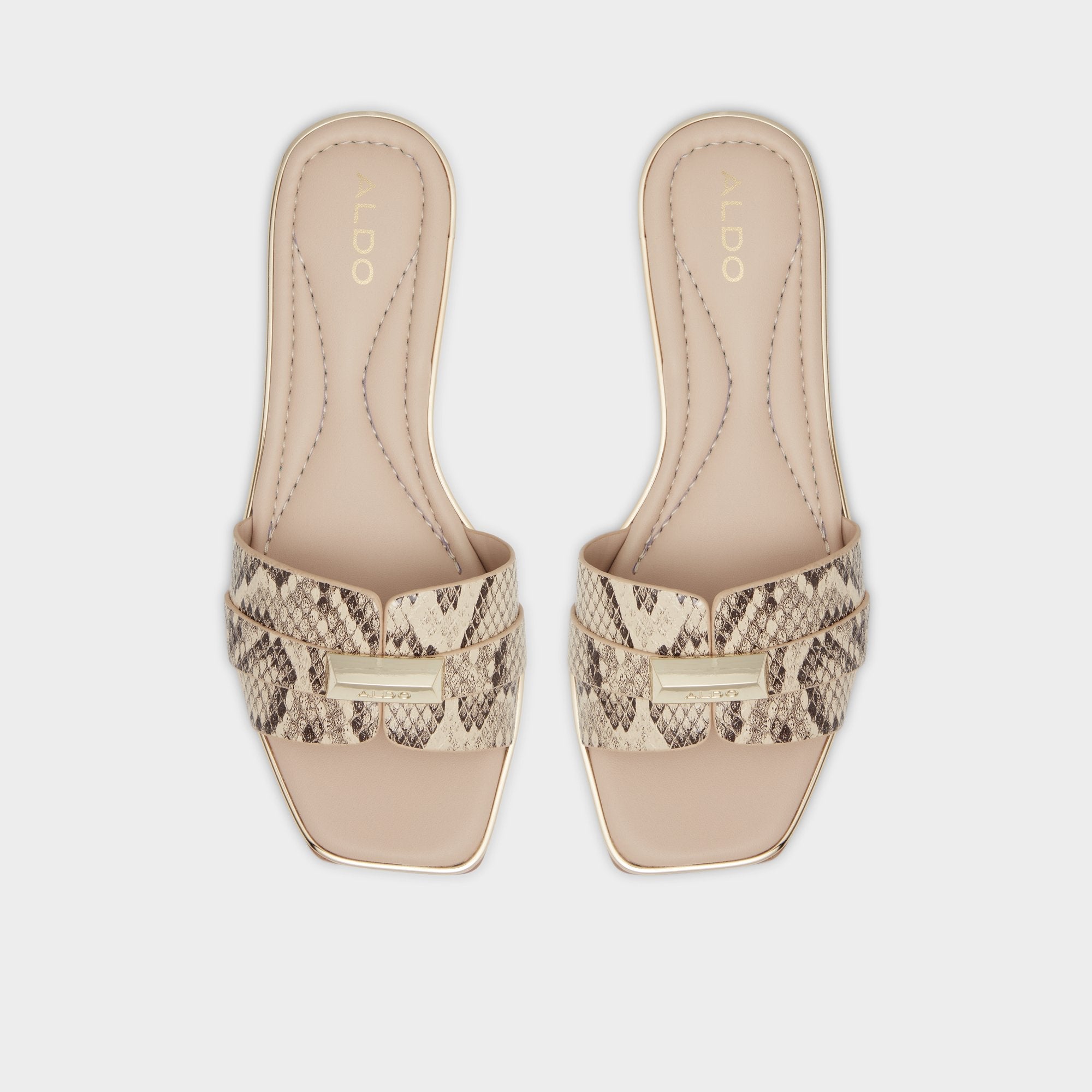 Aldo Darine Natural Women's Flats - Slide sandal Natural