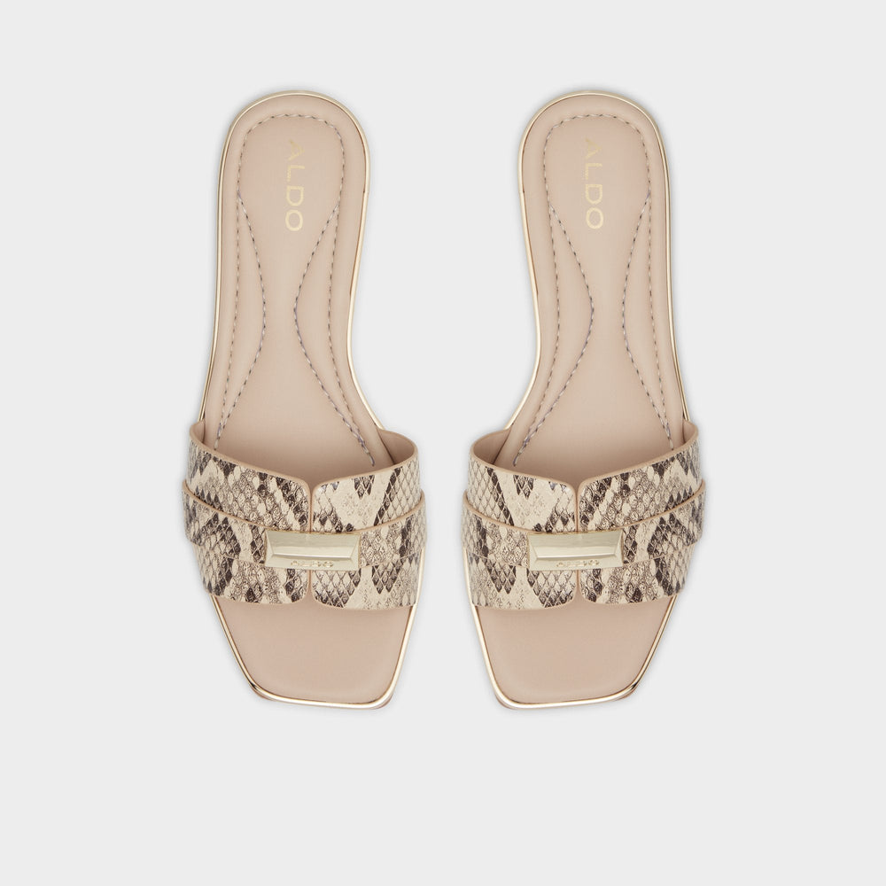 Aldo Darine Natural Women's Flats - Slide sandal Natural
