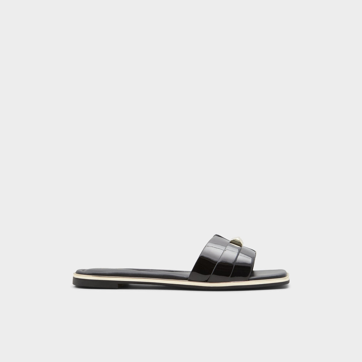 Aldo Darine Black Women's Flats - Slide sandal Black