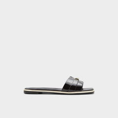 Aldo Darine Black Women's Flats - Slide sandal Black