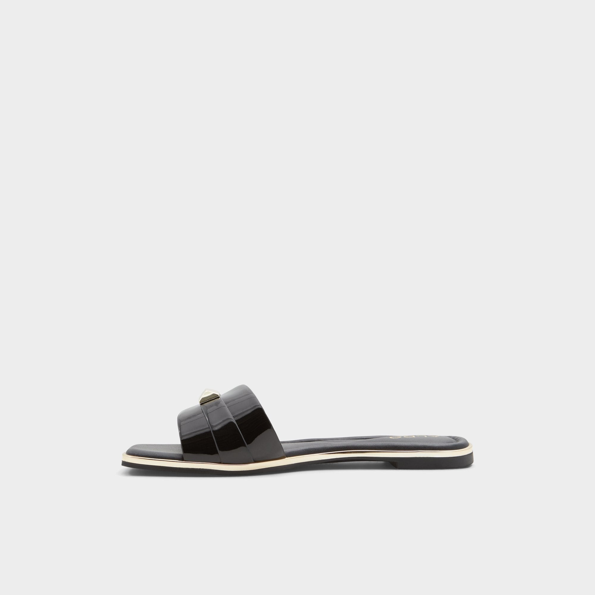 Aldo Darine Black Women's Flats - Slide sandal Black