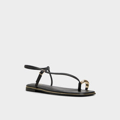 Aldo Jomalina Black Women's Flats - Strappy flat sandal Black