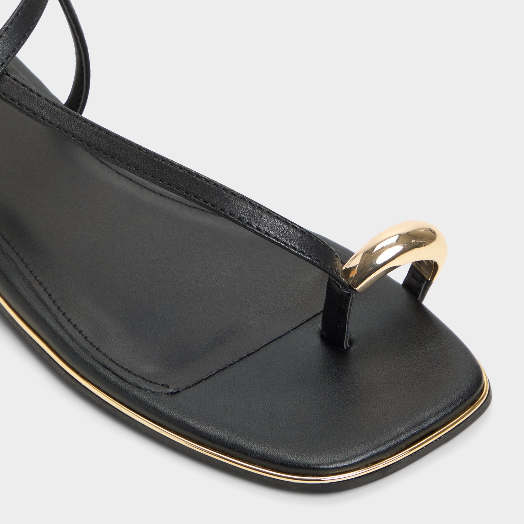 Aldo Jomalina Black Women's Flats - Strappy flat sandal Black
