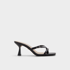 Aldo Gannever Black Women's Thong Sandals - Heeled flip flop, Stiletto heel Black