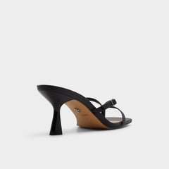 Aldo Gannever Black Women's Thong Sandals - Heeled flip flop, Stiletto heel Black