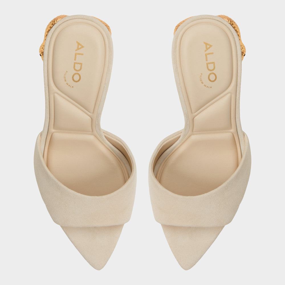 Aldo Seashella Bone Women's Heeled mules - Heeled mule Bone
