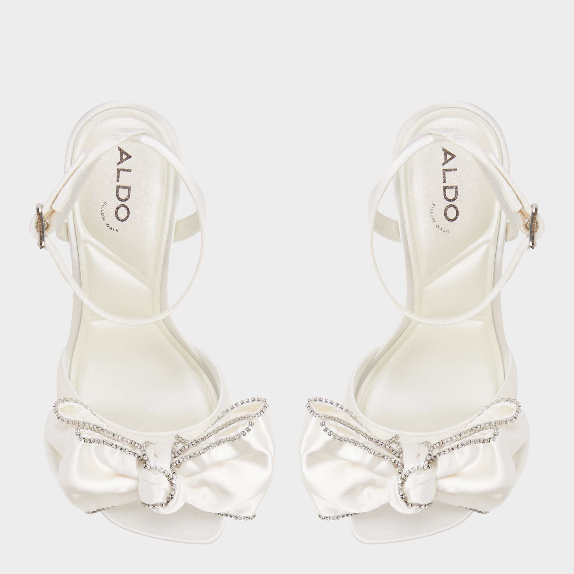 Aldo Tinsel in Other White - Strappy heeled sandal, Stiletto heel Other white