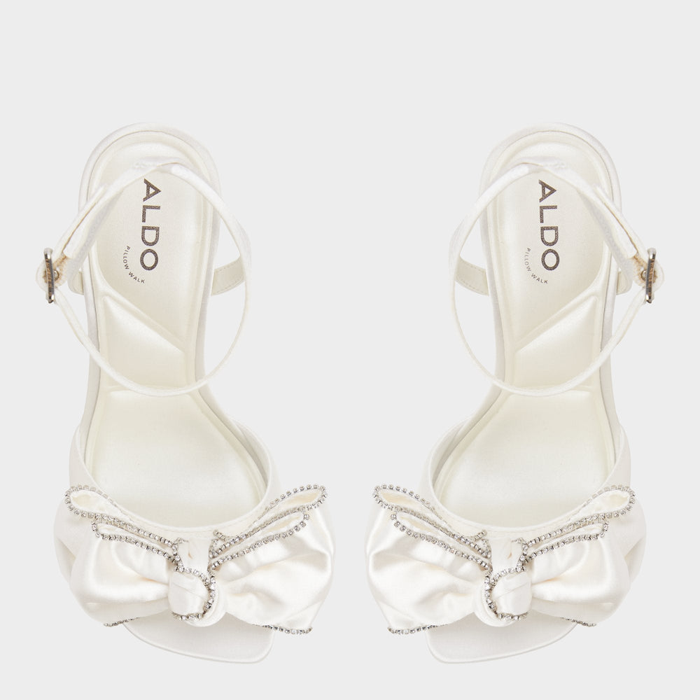 Aldo Tinsel in Other White - Strappy heeled sandal, Stiletto heel Other white