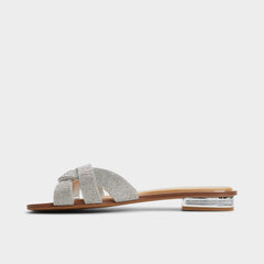 Aldo Ormeley Silver Women's Iridescent metallics - Slide sandal Silver