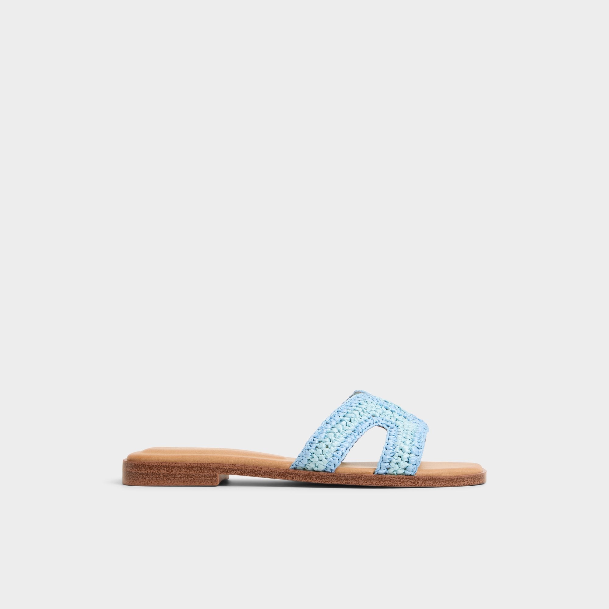 Aldo Itsandal Blue Combo Women's Flats - Slide sandal Blue Combo