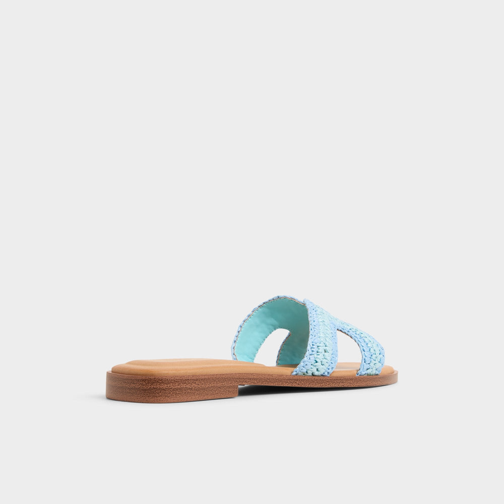 Aldo Itsandal Blue Combo Women's Flats - Slide sandal Blue Combo