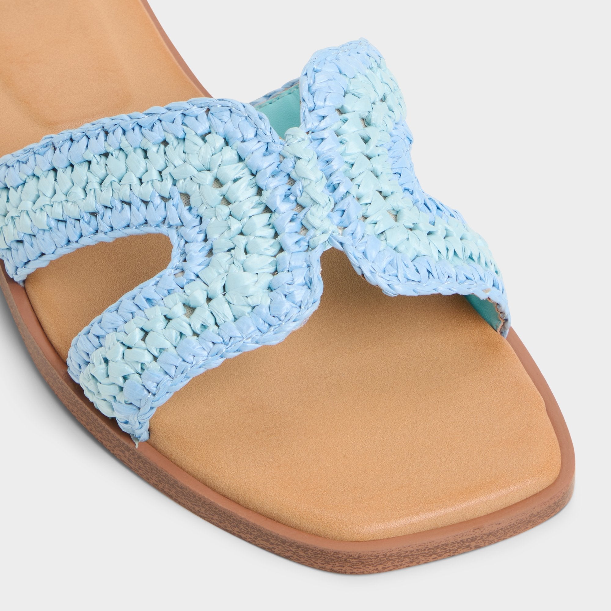 Aldo Itsandal Blue Combo Women's Flats - Slide sandal Blue Combo