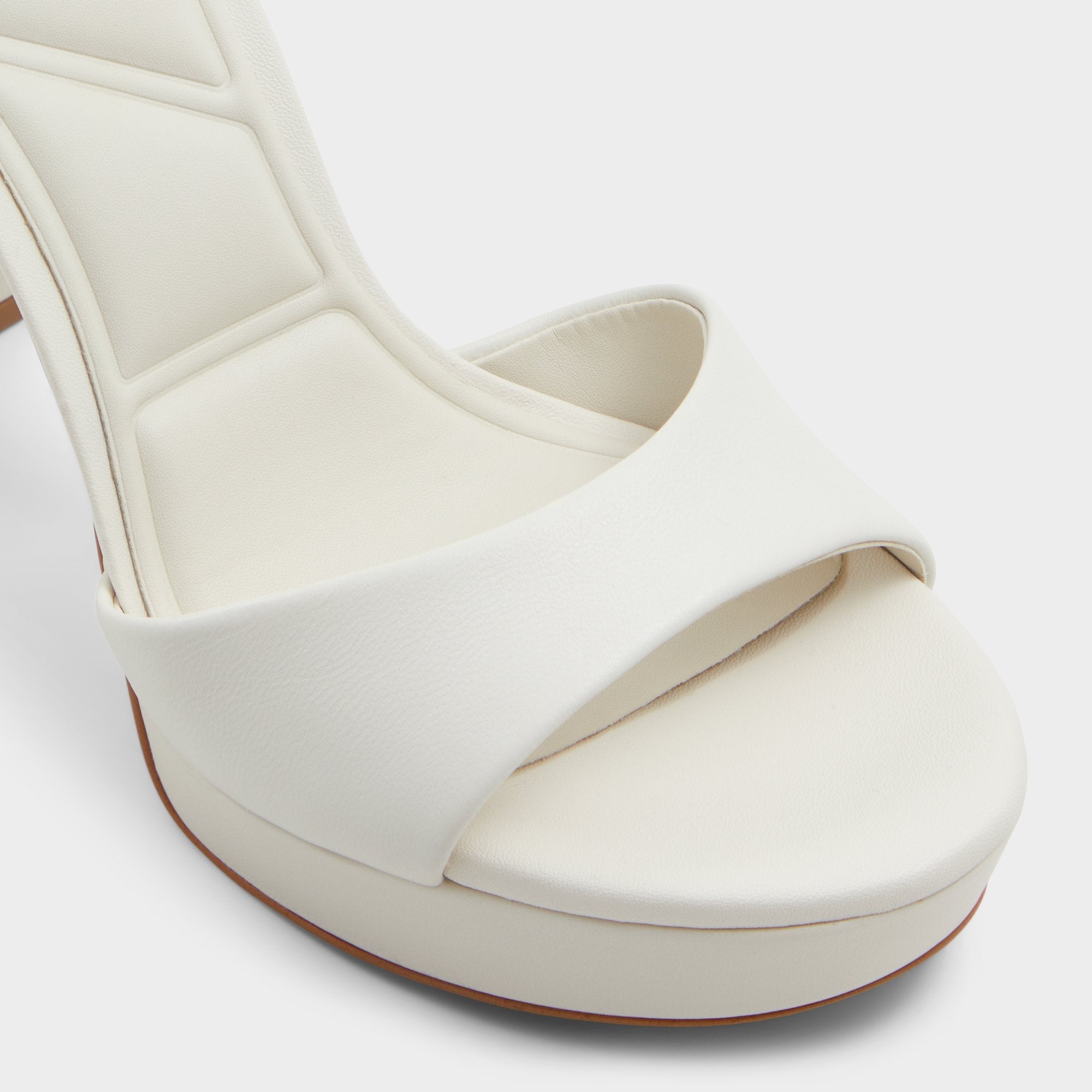 Aldo Enaegyn2.0 White/Bone Women's Platform Shoes - Strappy heeled sandal, Block heel White/bone