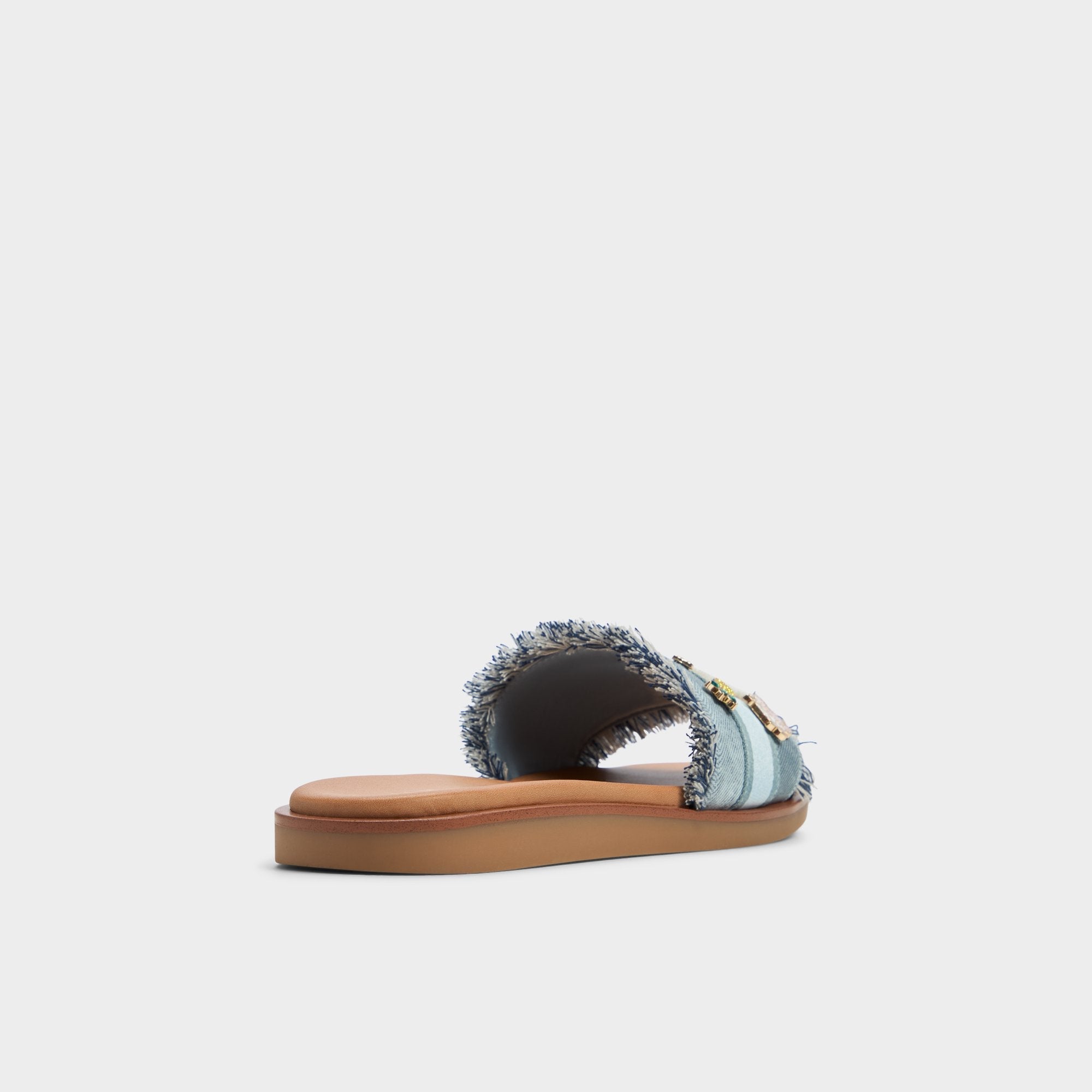 Aldo Beachside Denim Women's Flats - Slide sandal Denim