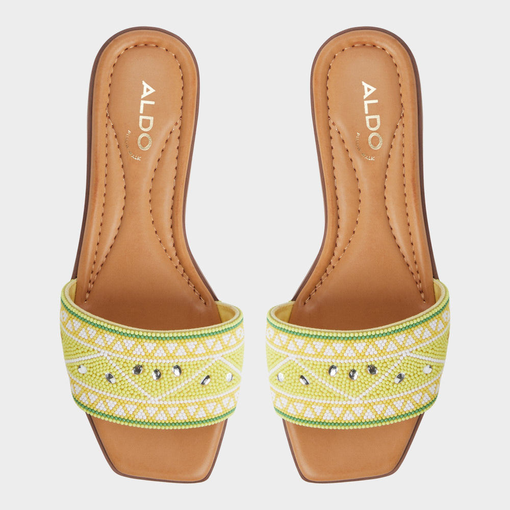 Aldo Seavacay Bright Yellow Women's Travel essentials - Slide sandal Bright Yellow
