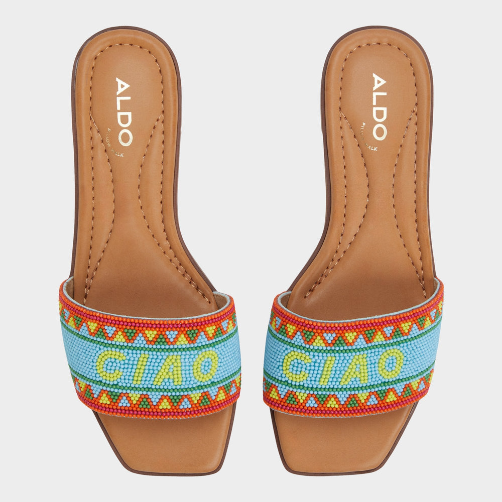 Aldo Seavacay Bright Multi Women's Flats - Slide sandal Bright Multi