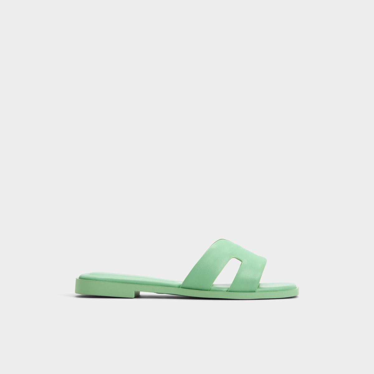 Aldo Itsandal Medium Green Women's Flats - Slide sandal Medium green