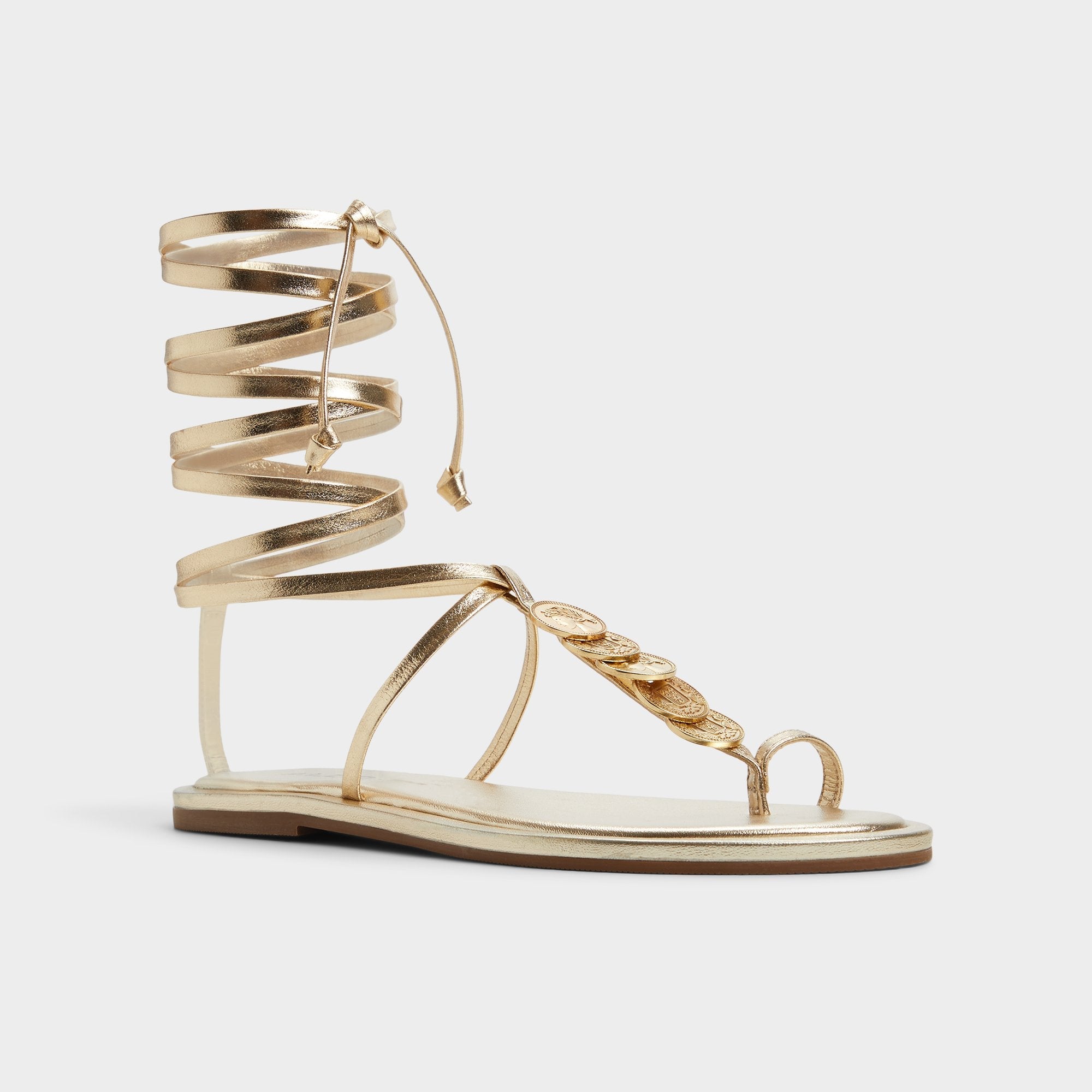 Aldo Artemisa Gold Women's Travel essentials - T-strap sandal Gold