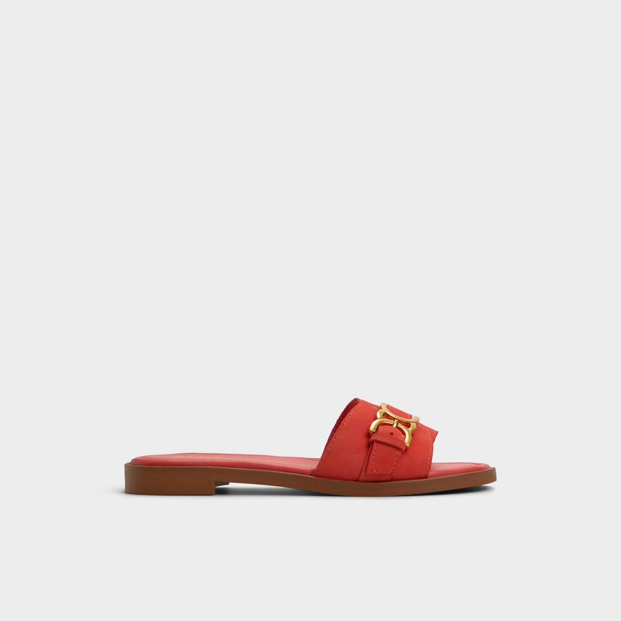 Aldo Dallaedar Medium Red Women's Flats - Slide sandal Medium Red