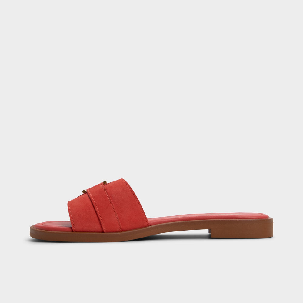Aldo Dallaedar Medium Red Women's Flats - Slide sandal Medium Red