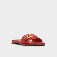 Aldo Dallaedar Medium Red Women's Flats - Slide sandal Medium Red