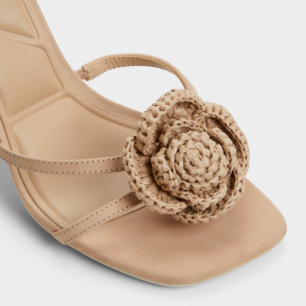 Aldo Wildblossom Sand Women's Heeled sandals - Strappy heeled sandal, Stiletto heel Sand