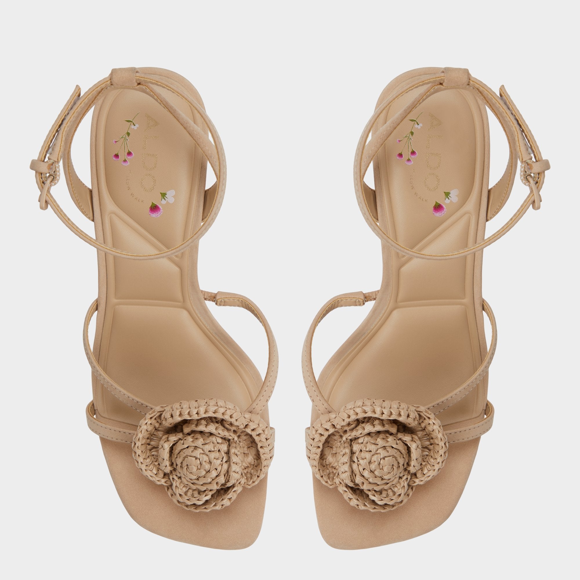 Aldo Wildblossom Sand Women's Heeled sandals - Strappy heeled sandal, Stiletto heel Sand