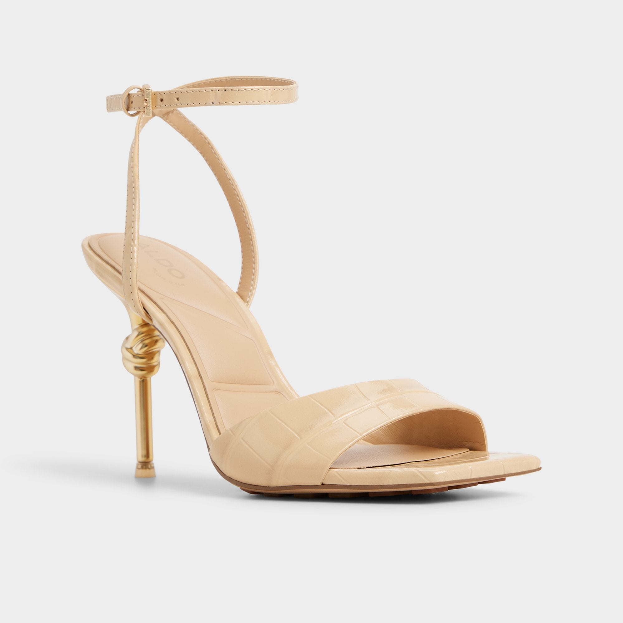 Aldo Harmonious in Medium Beige - Strappy heeled sandal Medium Beige