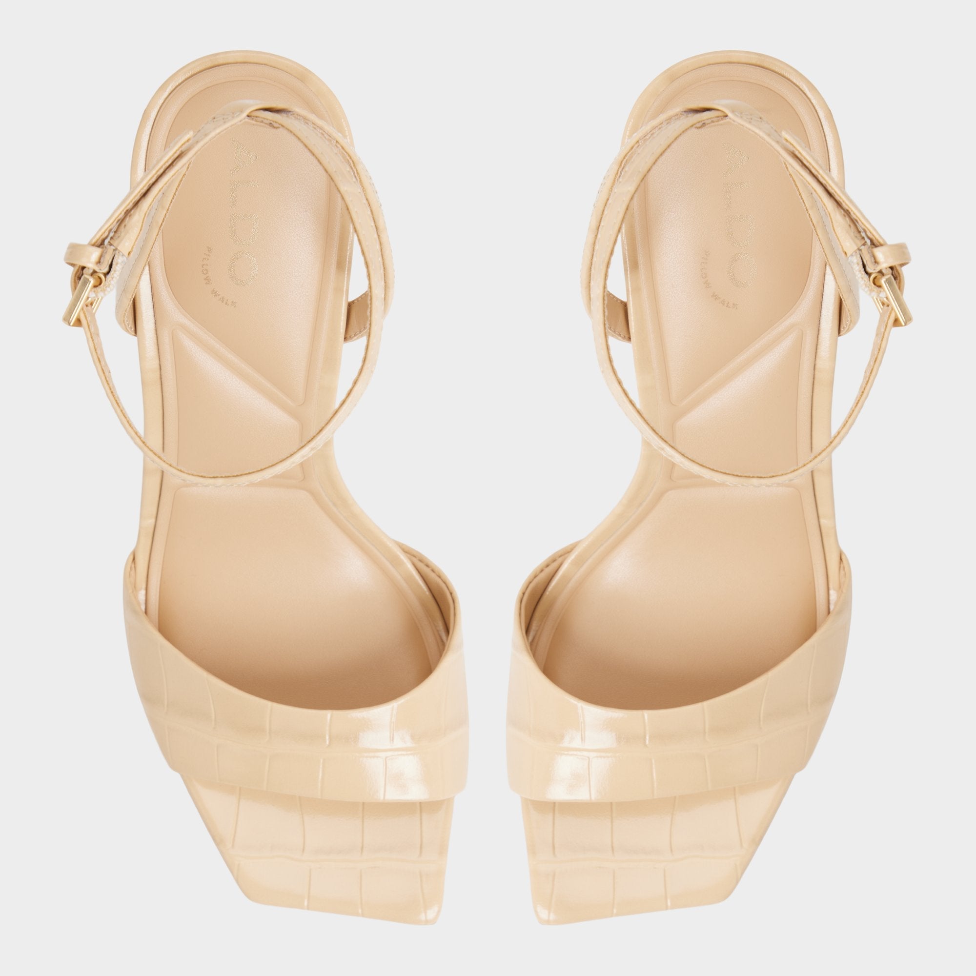 Aldo Harmonious in Medium Beige - Strappy heeled sandal Medium Beige