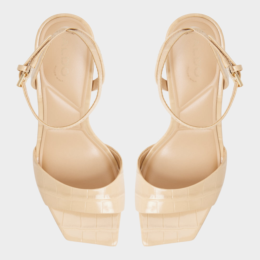 Aldo Harmonious in Medium Beige - Strappy heeled sandal Medium Beige