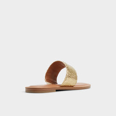 Aldo Beachwalk Gold Women's Iridescent metallics - Slide sandal Gold